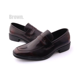 [GIRLS GOOB] Men's Dress Shoes Slip-On Loafers Men's Formal Leather Shoes, Heel 4cm - Made in Korea